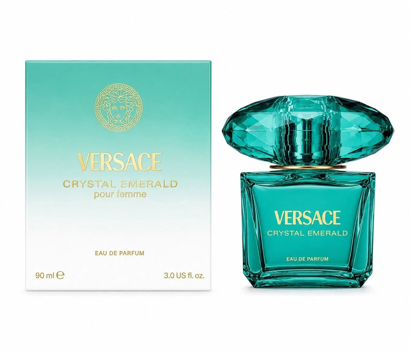 Versace Crystal Emerald Pour Femme Eau de Parfum 3.0 Oz / 90ml Women New In Box