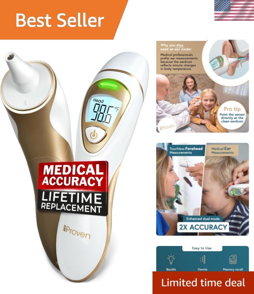 Pro Series | Ear Thermometer with Non-Touch Forehead Function | Superior Accu…