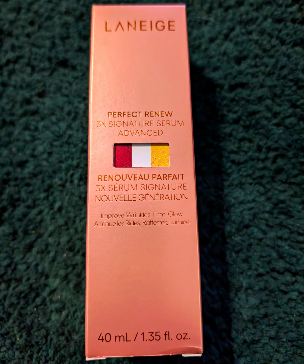 LANEIGE Perfect Renew 3X Signature Advanced Hydrating Face Serum 1.35 fl oz