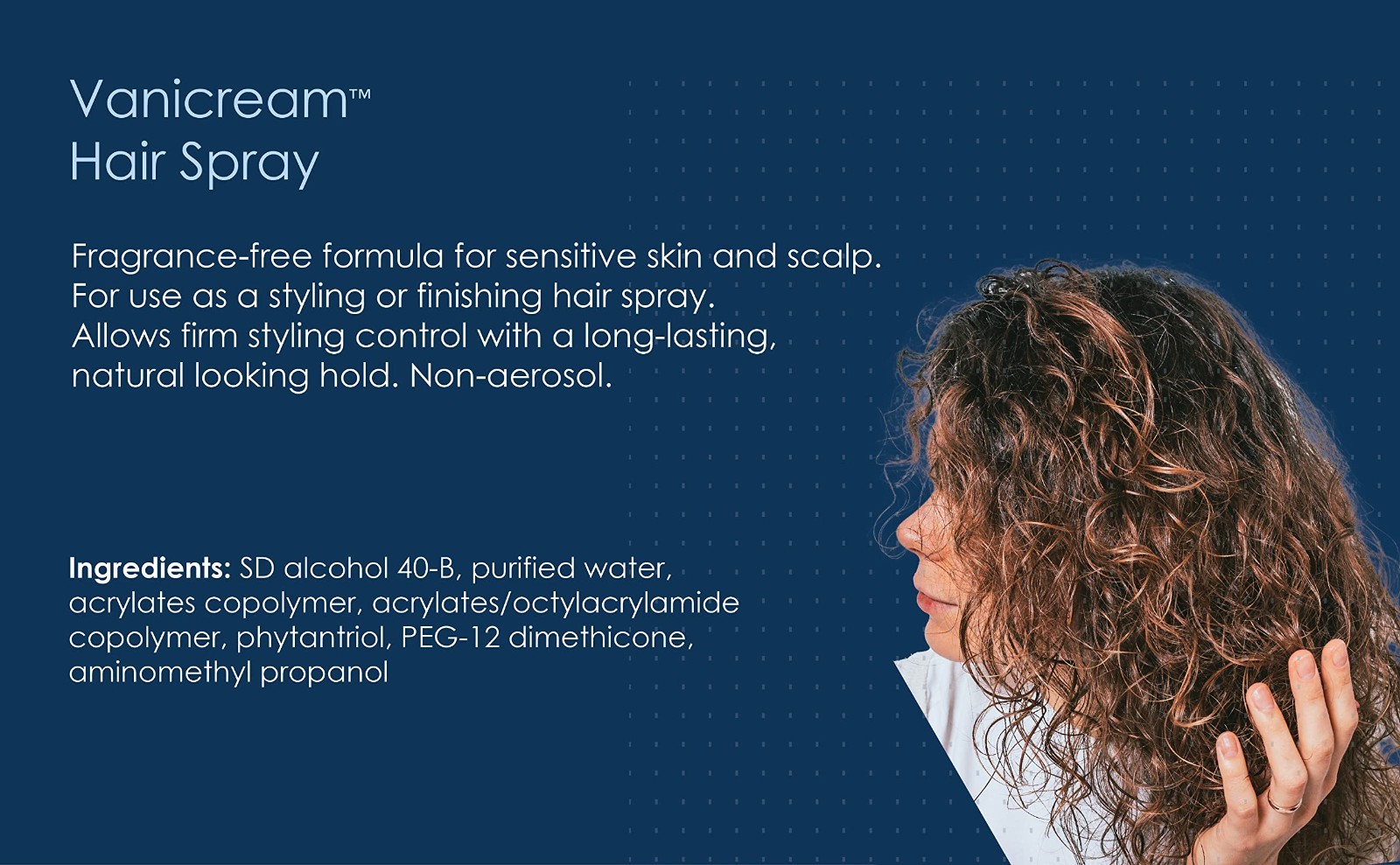 Fragrance-Free Firm Hold Hairspray for Sensitive Skin, Gluten-Free, 8oz (2-Pack)
