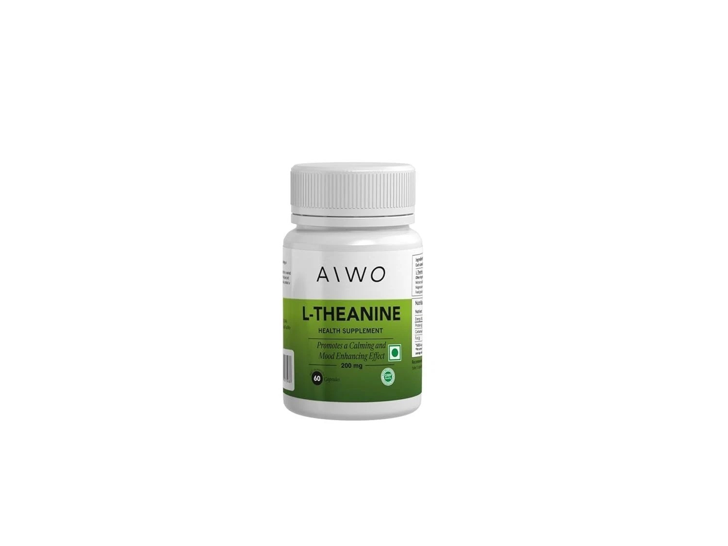 AIWO L-Theanine 200 mg Capsules – 60 Capsules