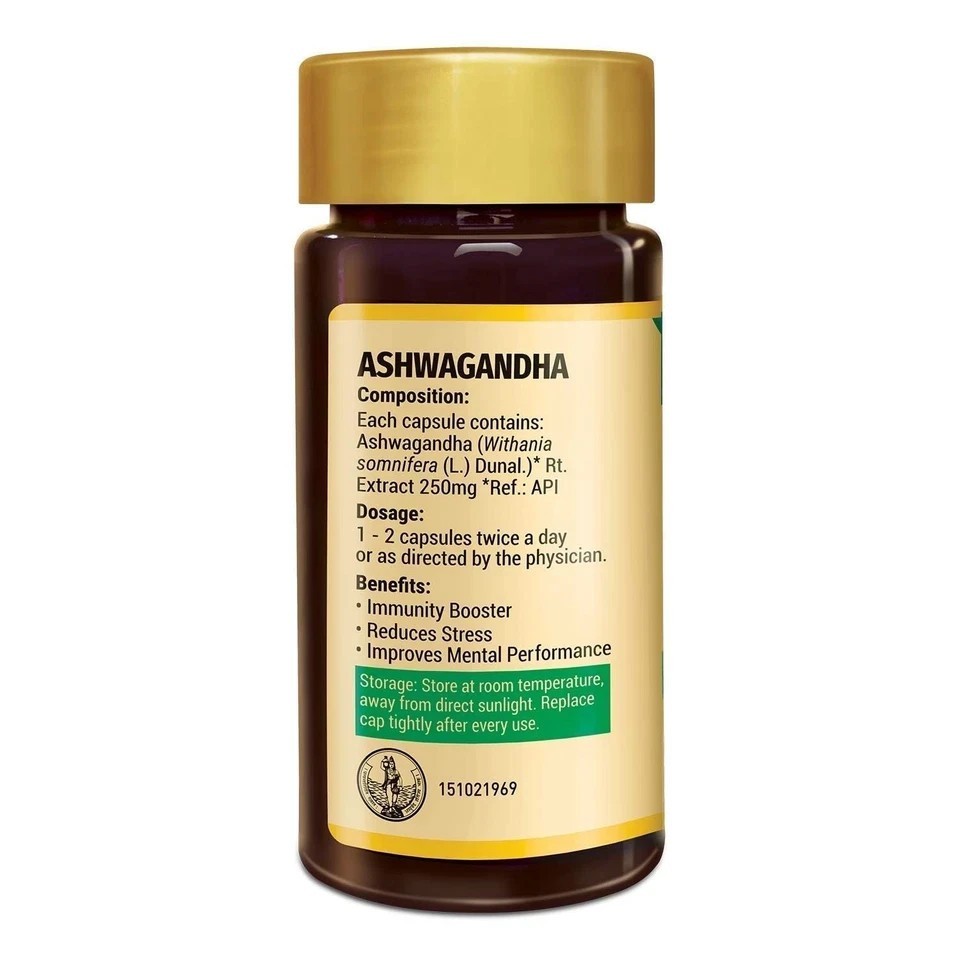Zandu Ashwagandha Capsules Pack 2 | Immunity & Strength Boost 60×2