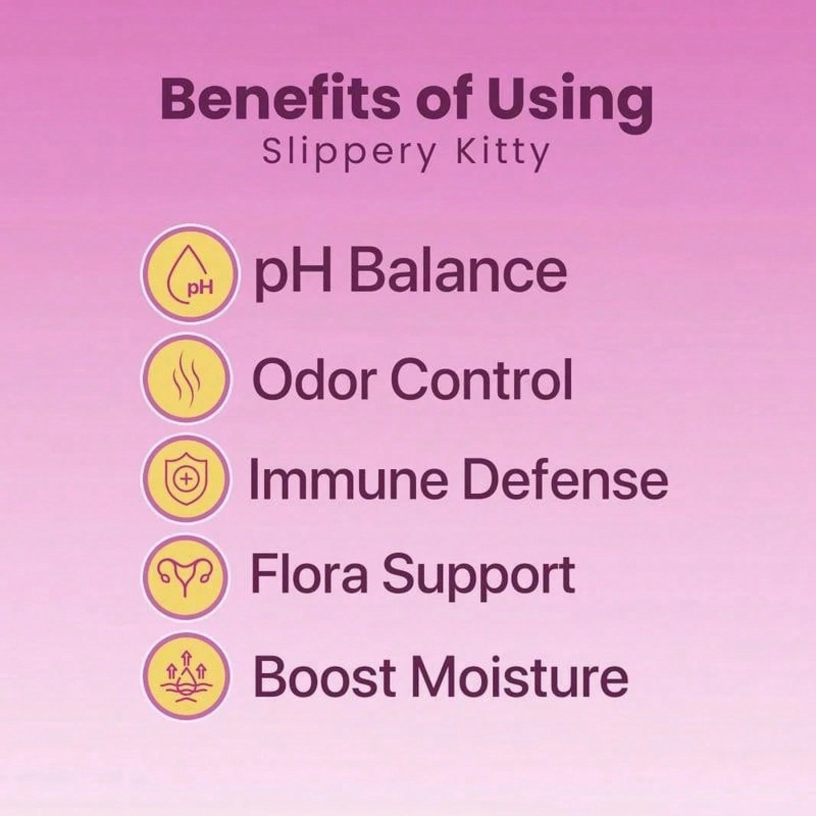 Slippery Kitty Feminine Probiotic + Moisture Gummies – All in One Solution with