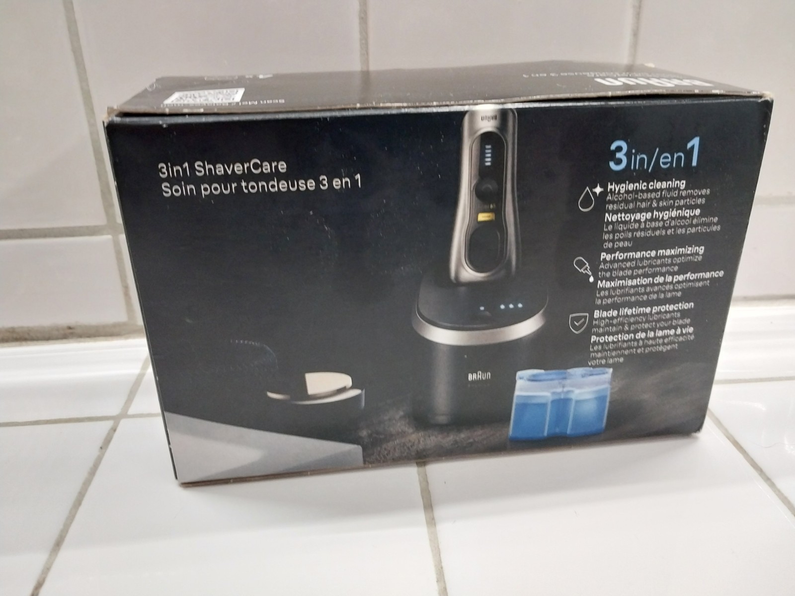 Braun 3-in-1 Shaver Care Cleaning Cartridges – 4 Pack Blue