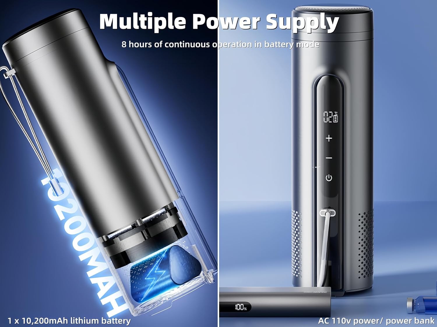 Portable Insulin Cooler Case with LED Display & Rechargeable Battery 0-18°C