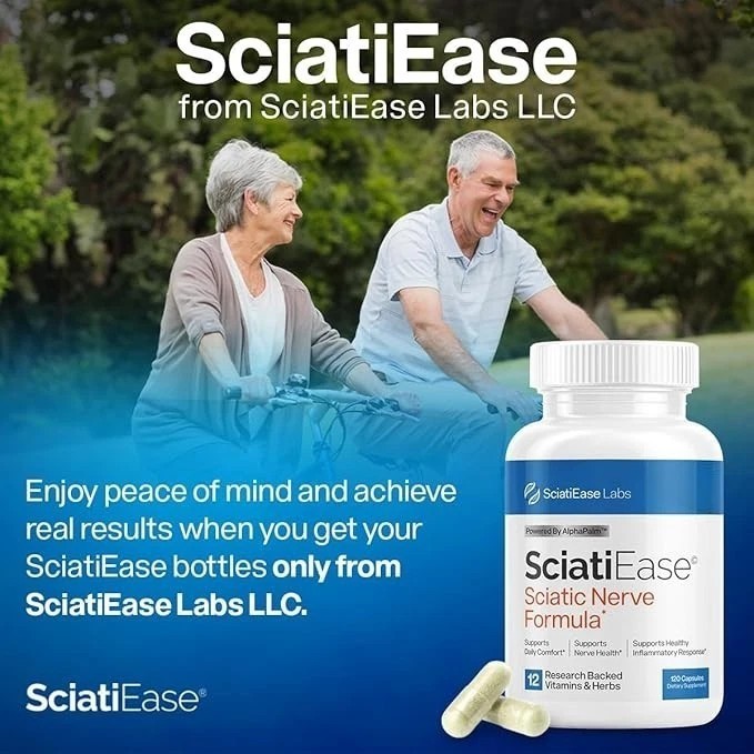 SciatiEase Nerve Support Formula Sciatica Relief Supplement 120ct