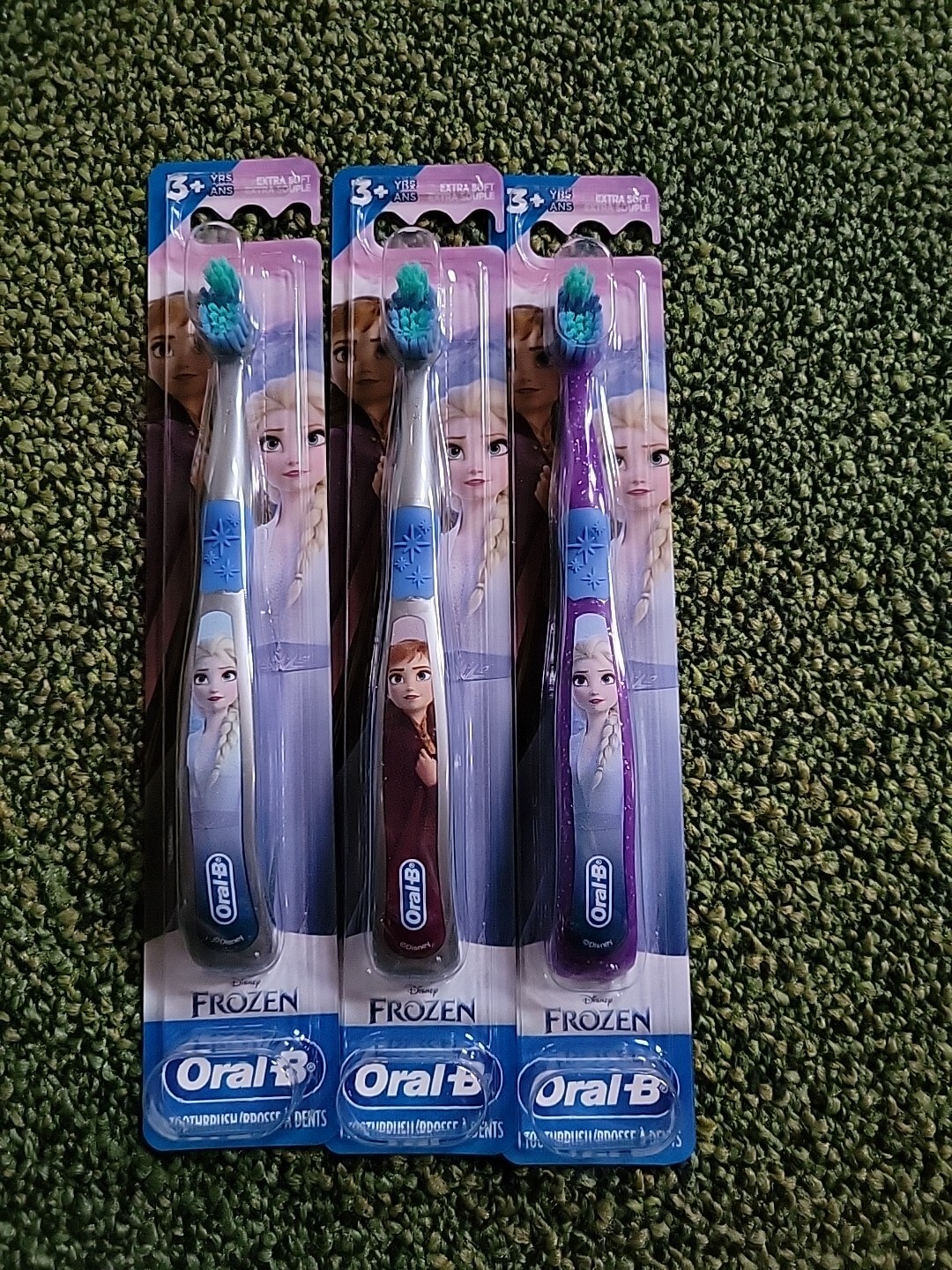 3X Oral-B Toothbrush Stages Extra Soft Frozen Kids 3+ Years Random Designs