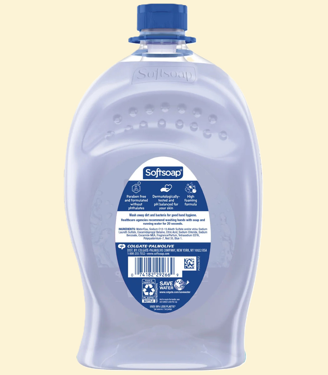 Softsoap Advanced Clean Liquid Hand Soap Refill 80 oz Antibacterial