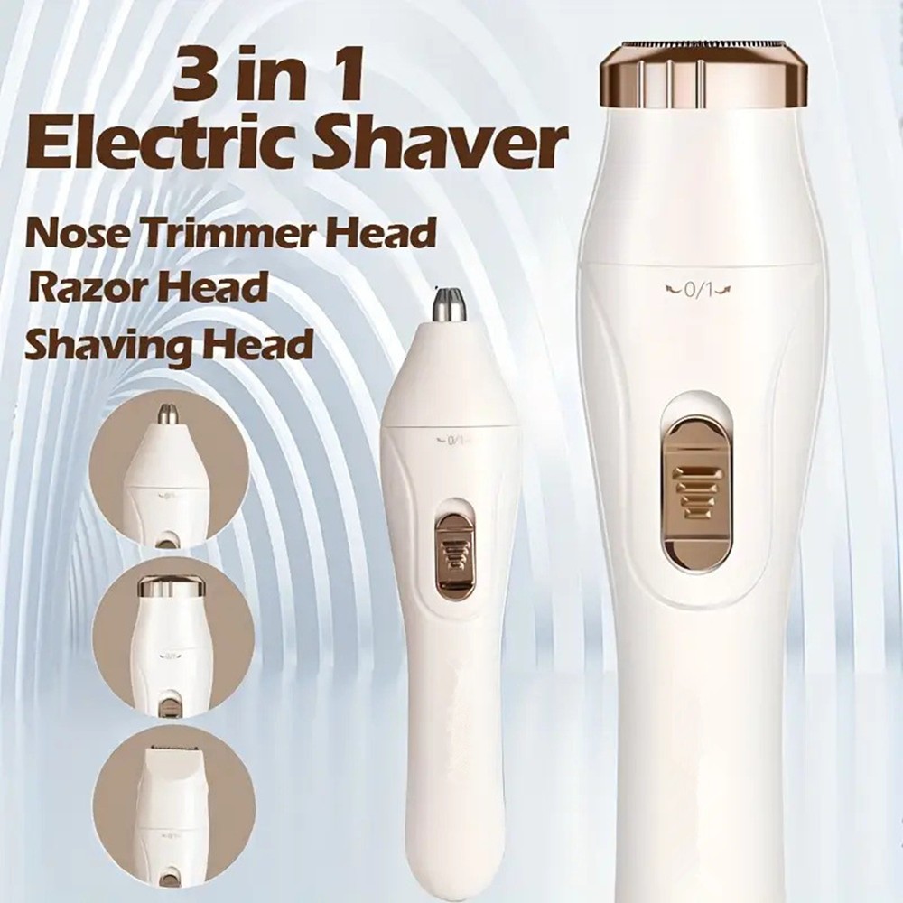 3 in 1 Multifunction USB Painless Shaver Portable Epilator Lady Hair Remover US