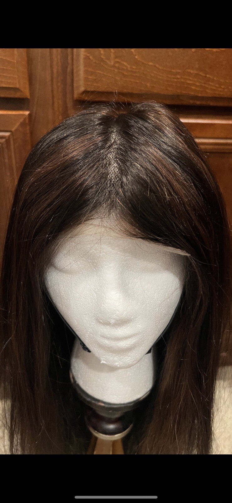 772 Glam 24″ Human Hair Medical Wig Unit With Caramel Highlight