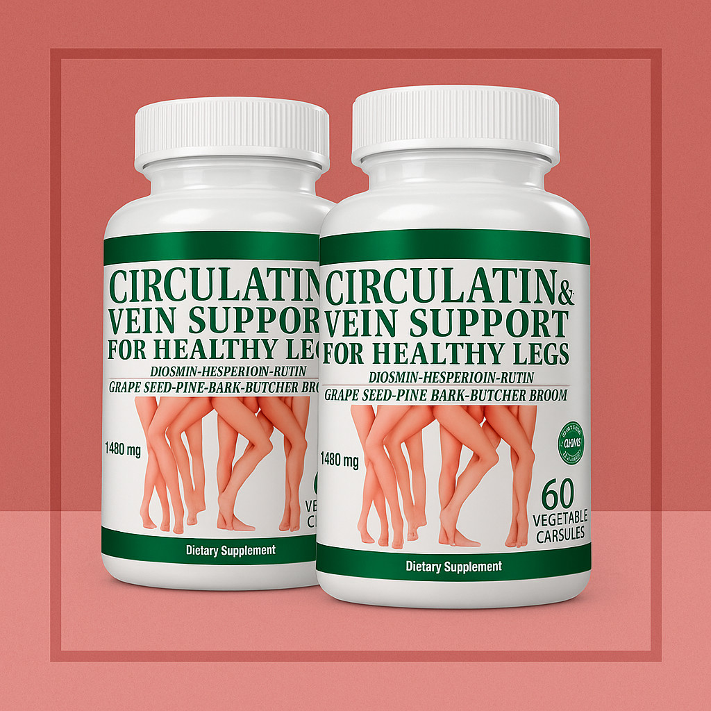 2 Pack Circulatin Supplement – Vein Support for Healthy Legs & Circulation –