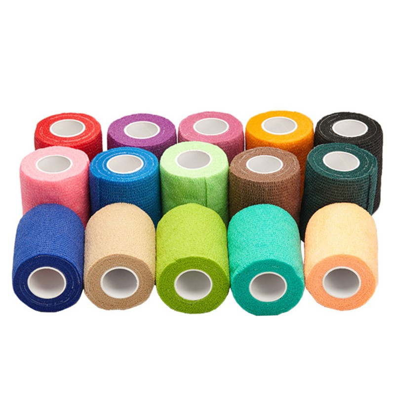 6/12Pack Athletic Wrap Tape Medical Self Adhesive Bandage Rolls Gauze 5 Yards US