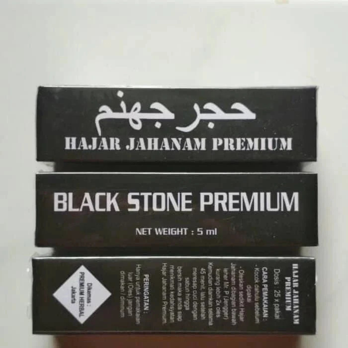 1 Pcs Hajar Jahanam Premium Black Stone 100% Original 5 ml