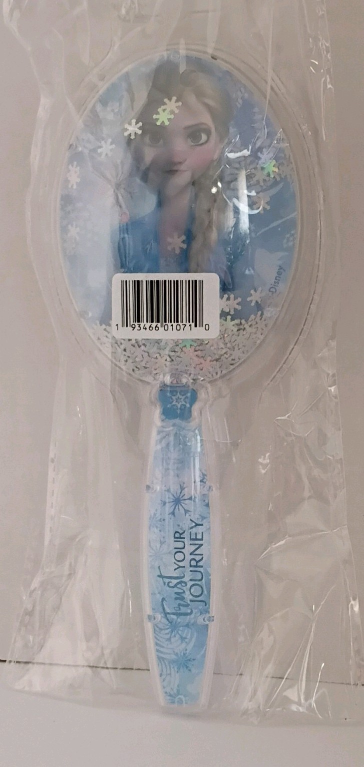 Disney Frozen Paddle Hair Brush Plastic Oval Blue/White Unisex Kids