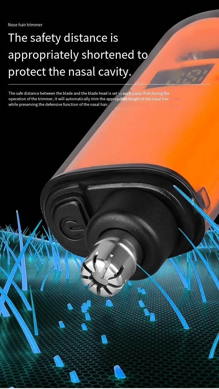 Rechargeable Nose Hair Trimmer Portable Ear & Nose Hair Remover for Men Mini