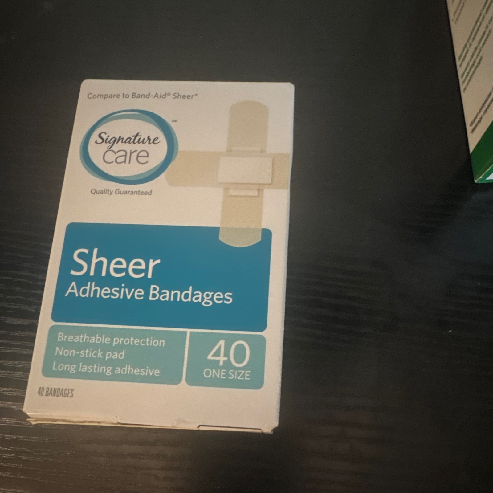 Signature Care Sheer Adhesive Bandages, 40 Count, NIB