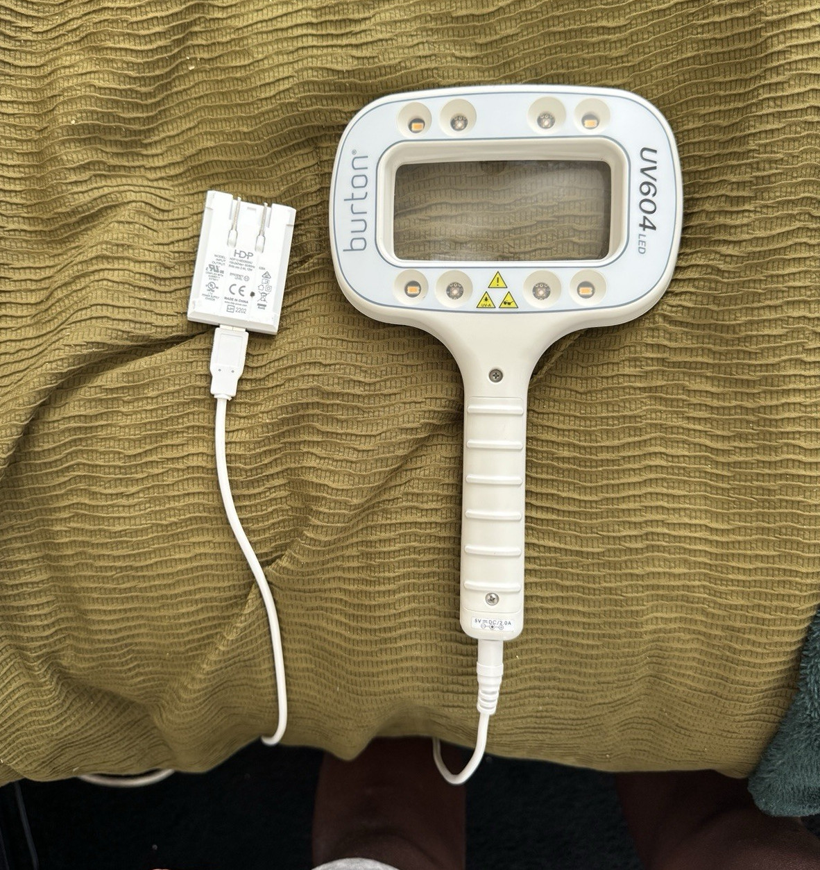 Burton UV607 LED Light Therapy Lamp Portable USB Powered White