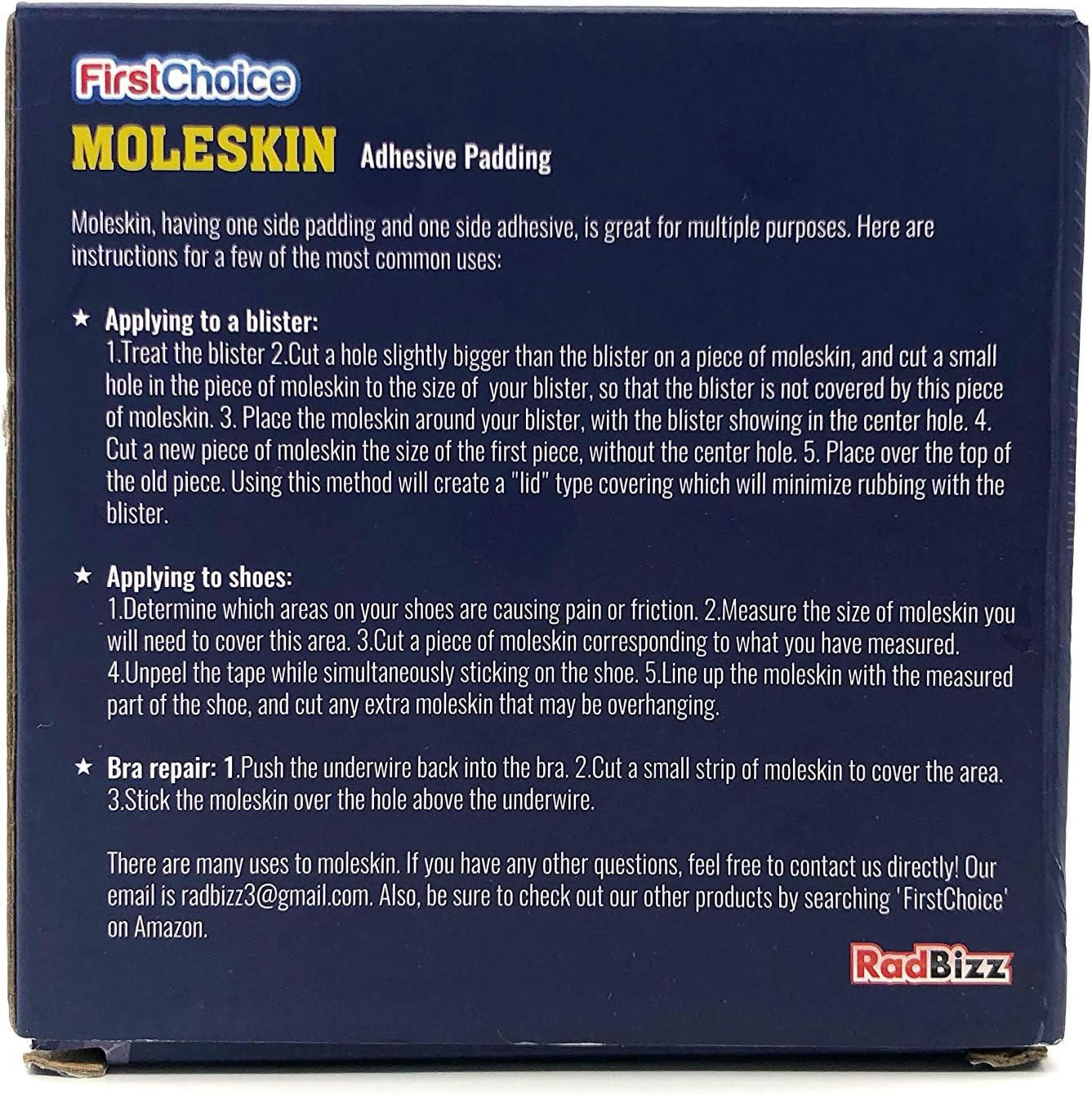 Extra Durable Moleskin – 2″ X 5 Yards