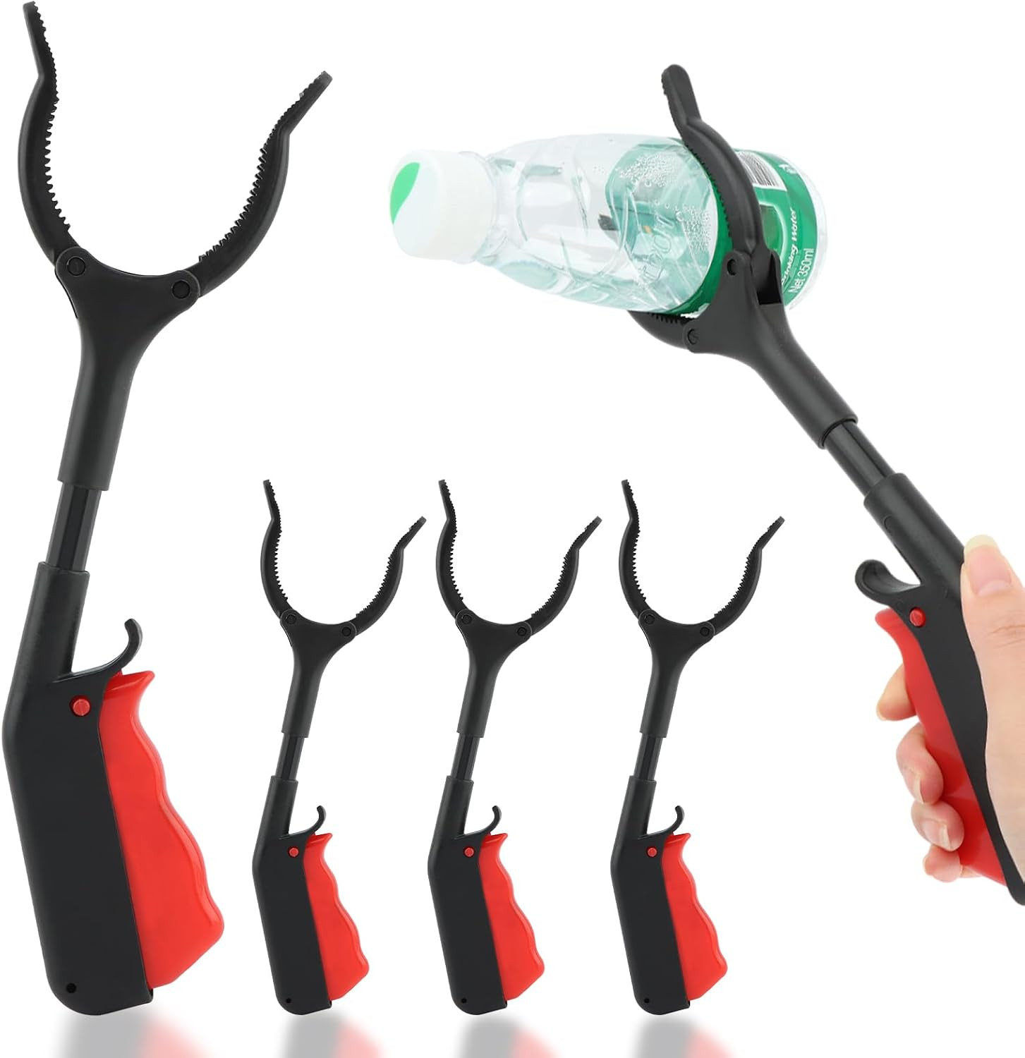Grabber Tool, 4Pcs 30Cm/12Inch Grabber Reacher Tool Claw Rubbish Tong