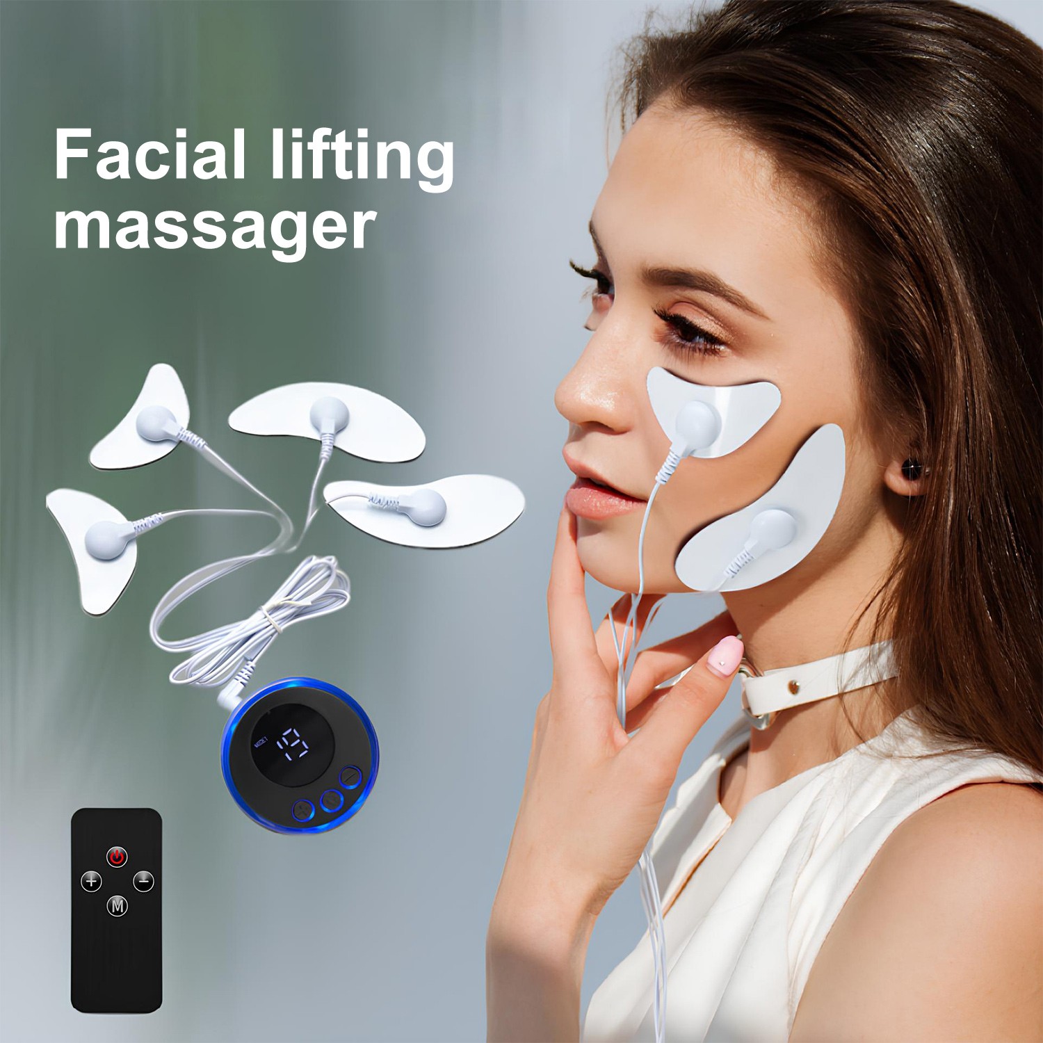 EMS Facial Massager Body Muscle Stimulator Electrode Face Cheek Slimming Beauty