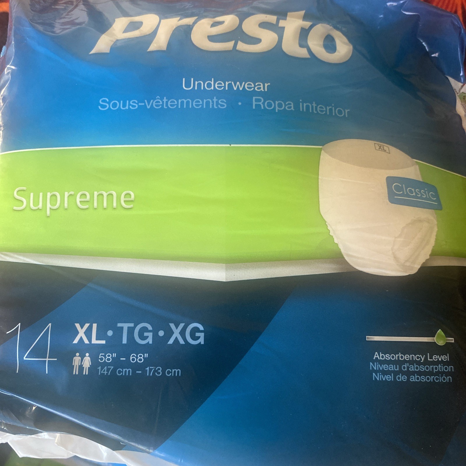 Presto Underwear Supreme XL 14 Pieces