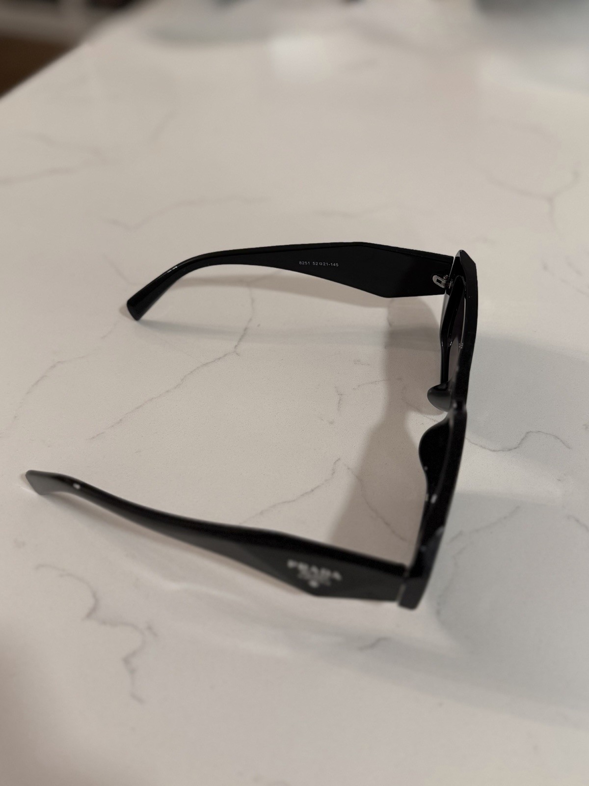PRADA Milano Black Rectangle Glasses