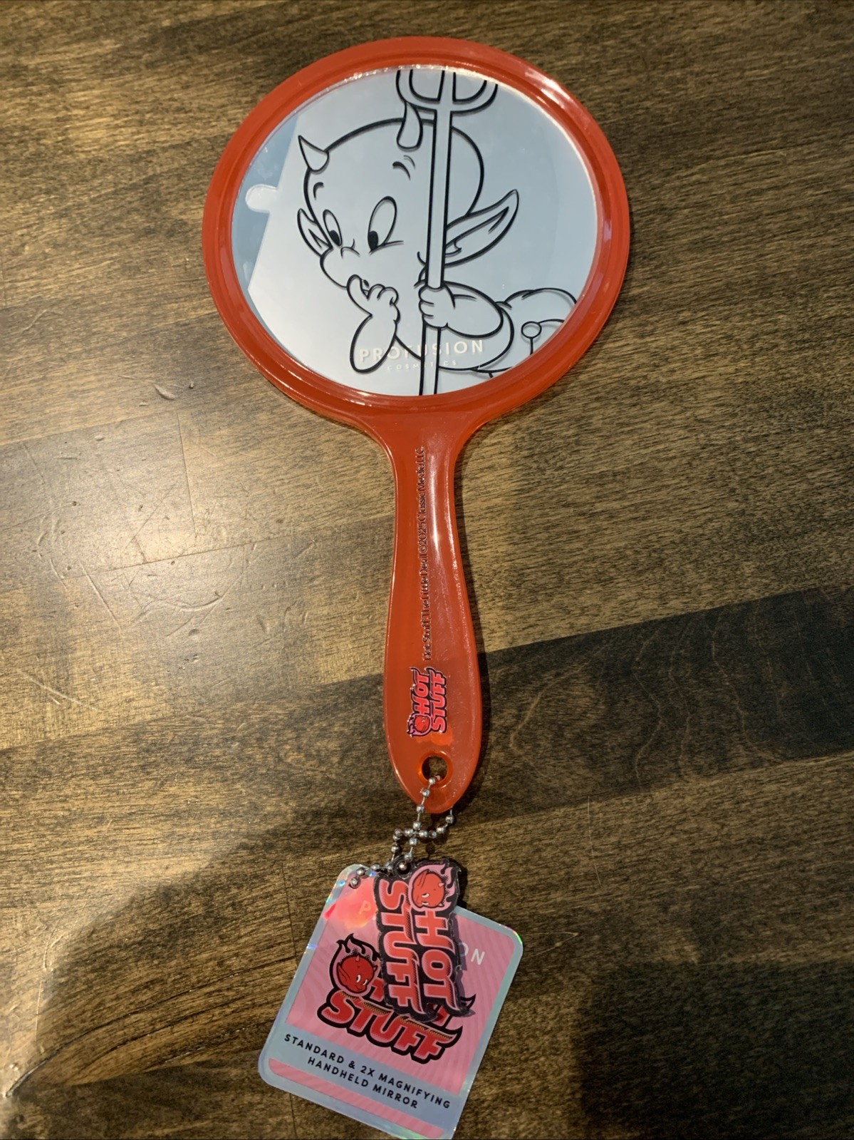 Profusion Casper & Hot Stuff Round Plastic Handheld Face Mirror