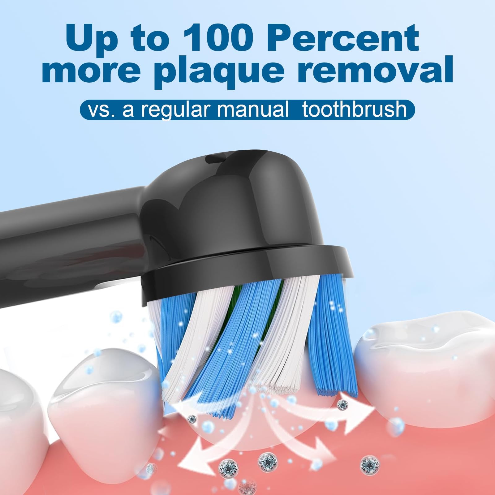 Replacement Heads Compatible with Braun Oral B Pro 1000, Genius X, Smart 1500…