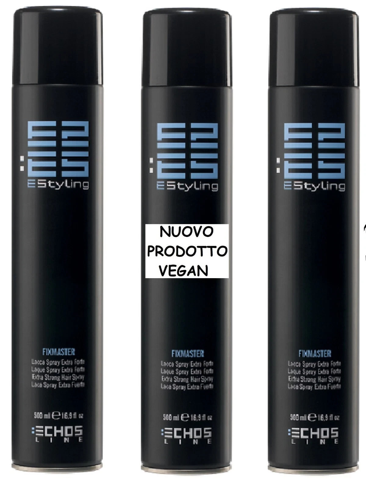 3 PIECES ECHOS FIXMASTER EXTRA STRONG SPRAY LACQUER 500ML ECHOSLINE