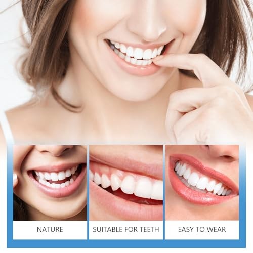 Moldable False Teeth Silicone Dentures Men and Veneers for Women Upper Lower Set