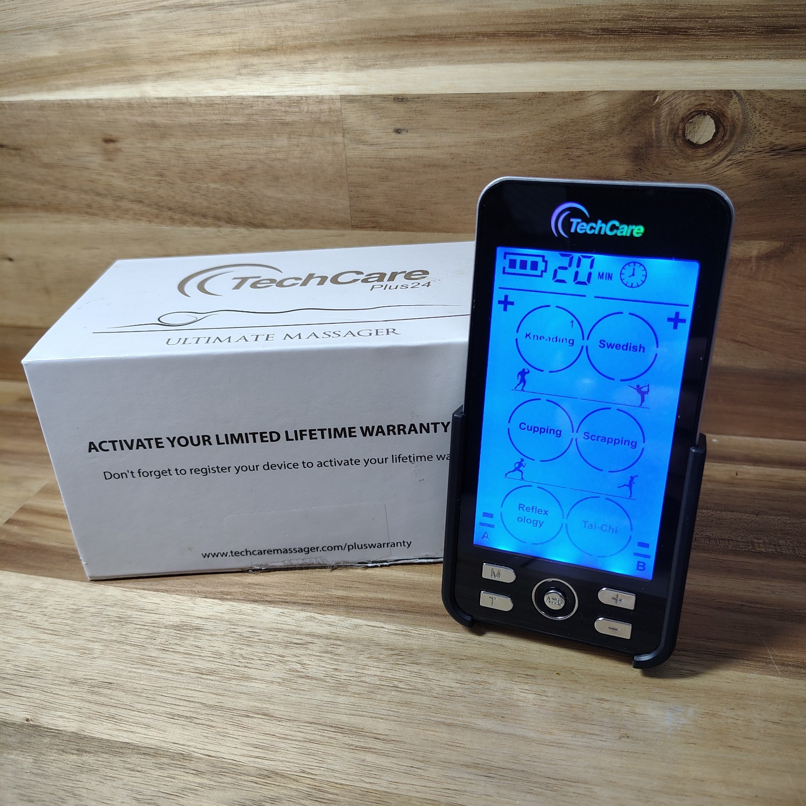 TechCare Massager Plus 24 Rechargeable Tens Unit Muscle Stimulator Tested
