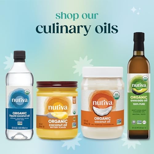Nutiva Organic, Cold-Pressed, Unrefined, Virgin 15 Fl Oz (Pack of 1), Default
