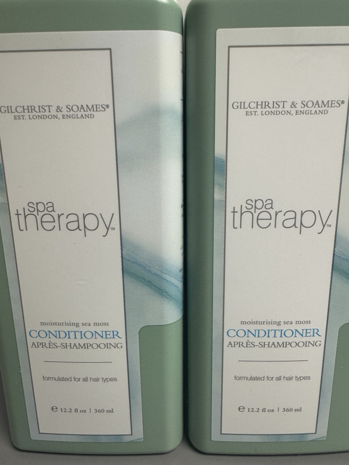 2 PACK Spa Therapy CONDITIONER Sea Moss 12.2oz 360mL Pump Dovelok Bottle