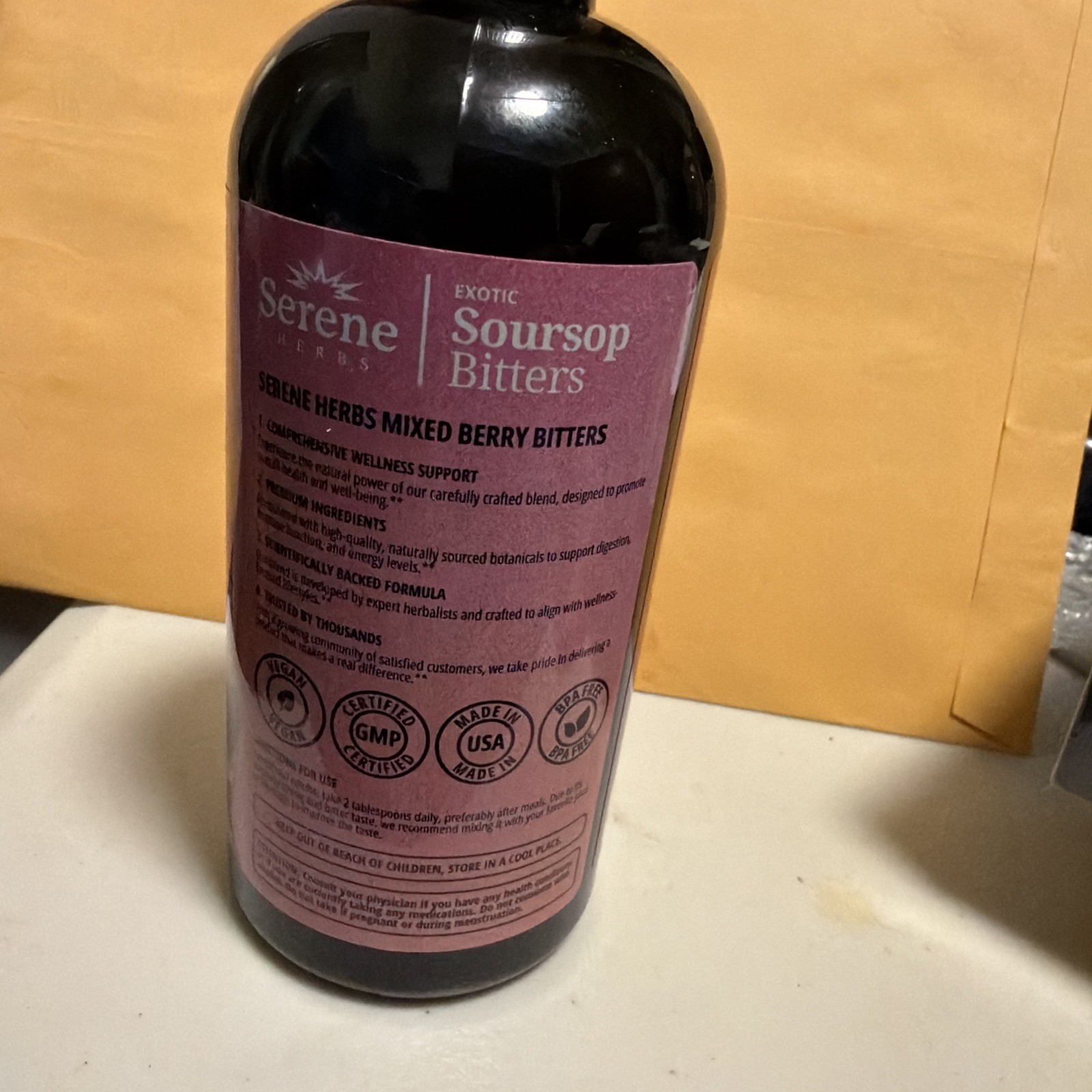 Soursop Bitters Pure 16 oz 100% Natural Detox Herb