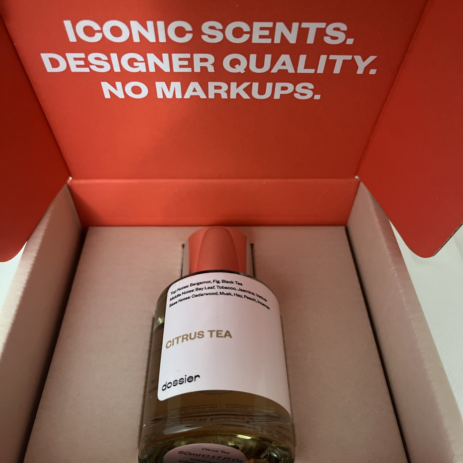 Dossier Citrus Tea Eau de Parfum 1.7 Fl oz / 50 mL Perfume NEW IN BOX