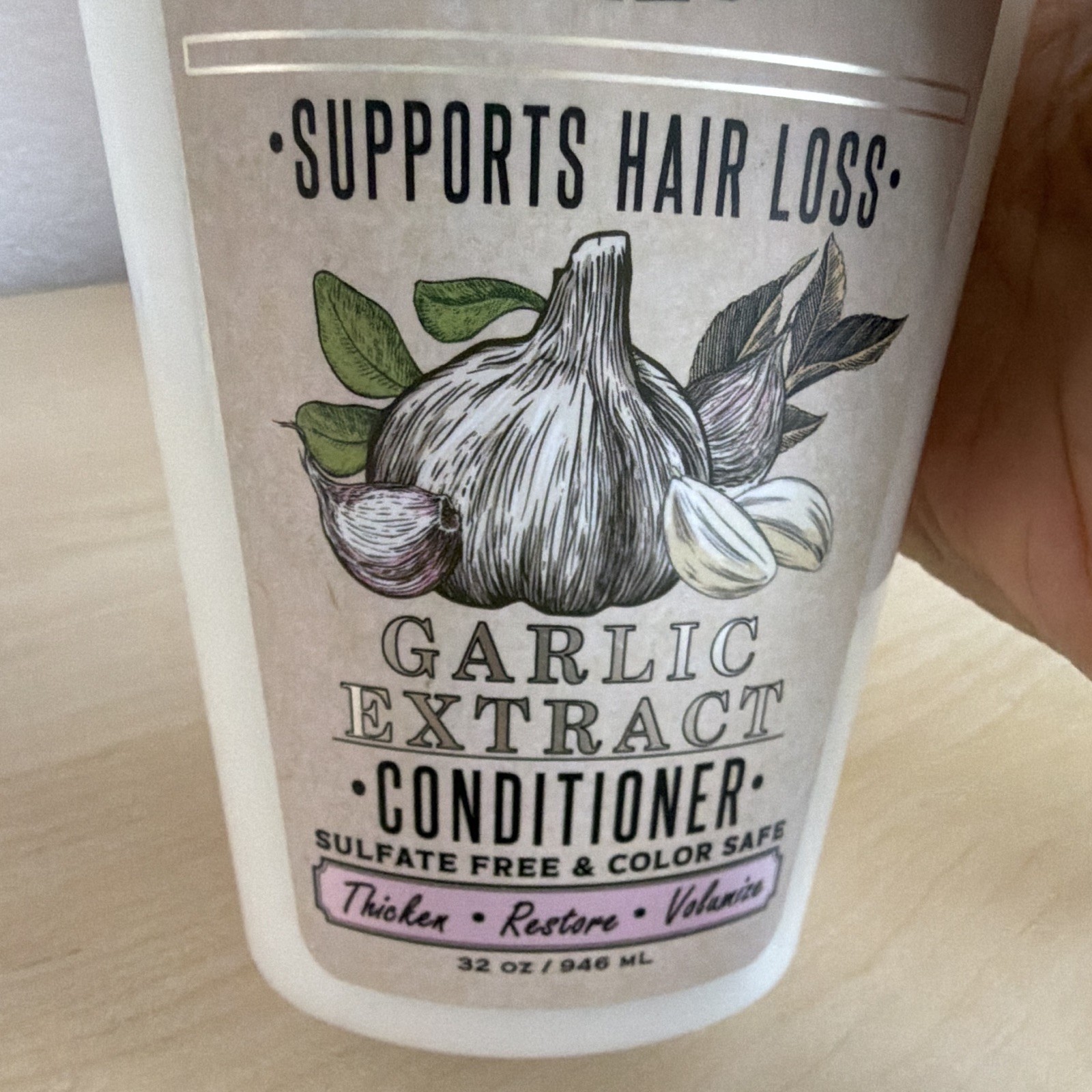 Herbist Apothecary Garlic Extract Conditioner Sulfate-Free Color Safe 32 oz