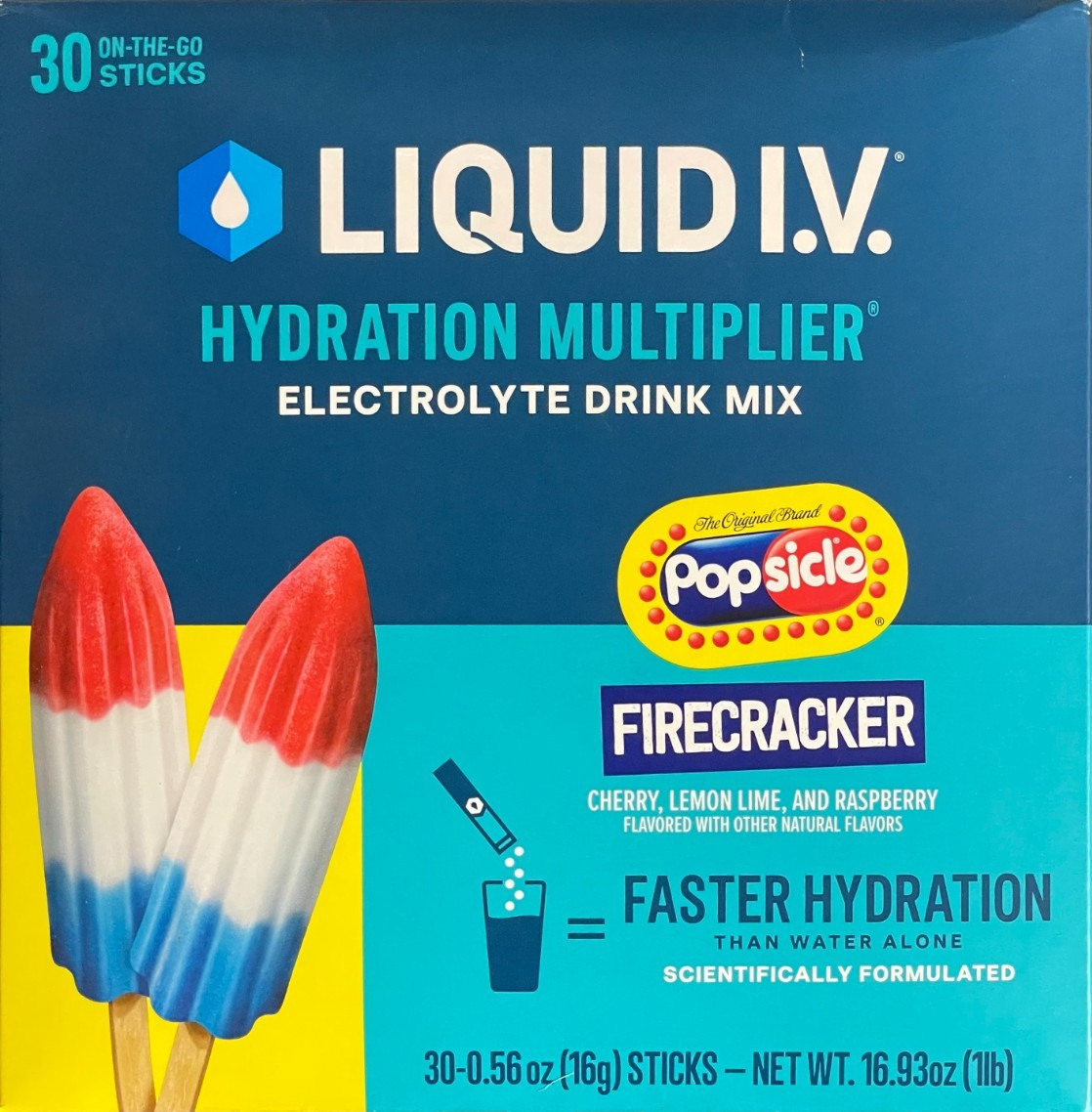 Liquid IV Hydration Multiplier FIRECRACKER 30 Sticks EXP 7/2027
