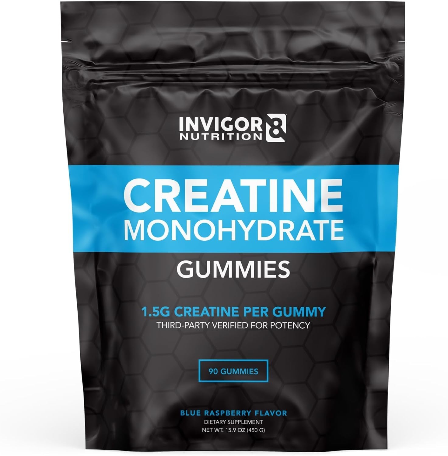 Invigor8 Creatine Gummies – Manufactured In USA 3rd Party Tested Real Creatine