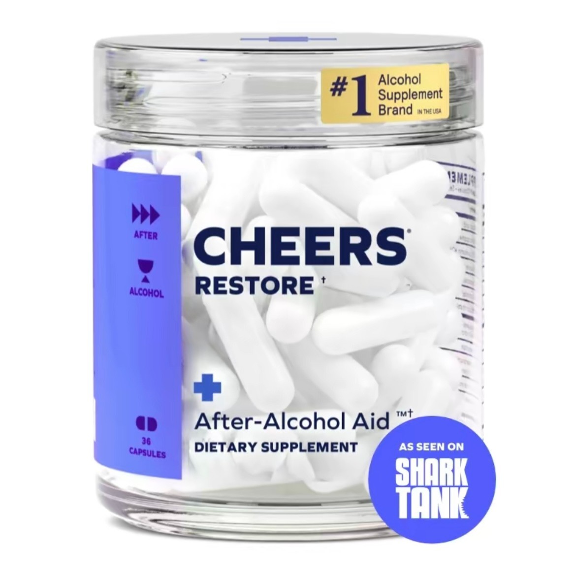 Cheers Restore | Supplement with DHM + L-Cysteine | 12 Doses | 36 Capsules