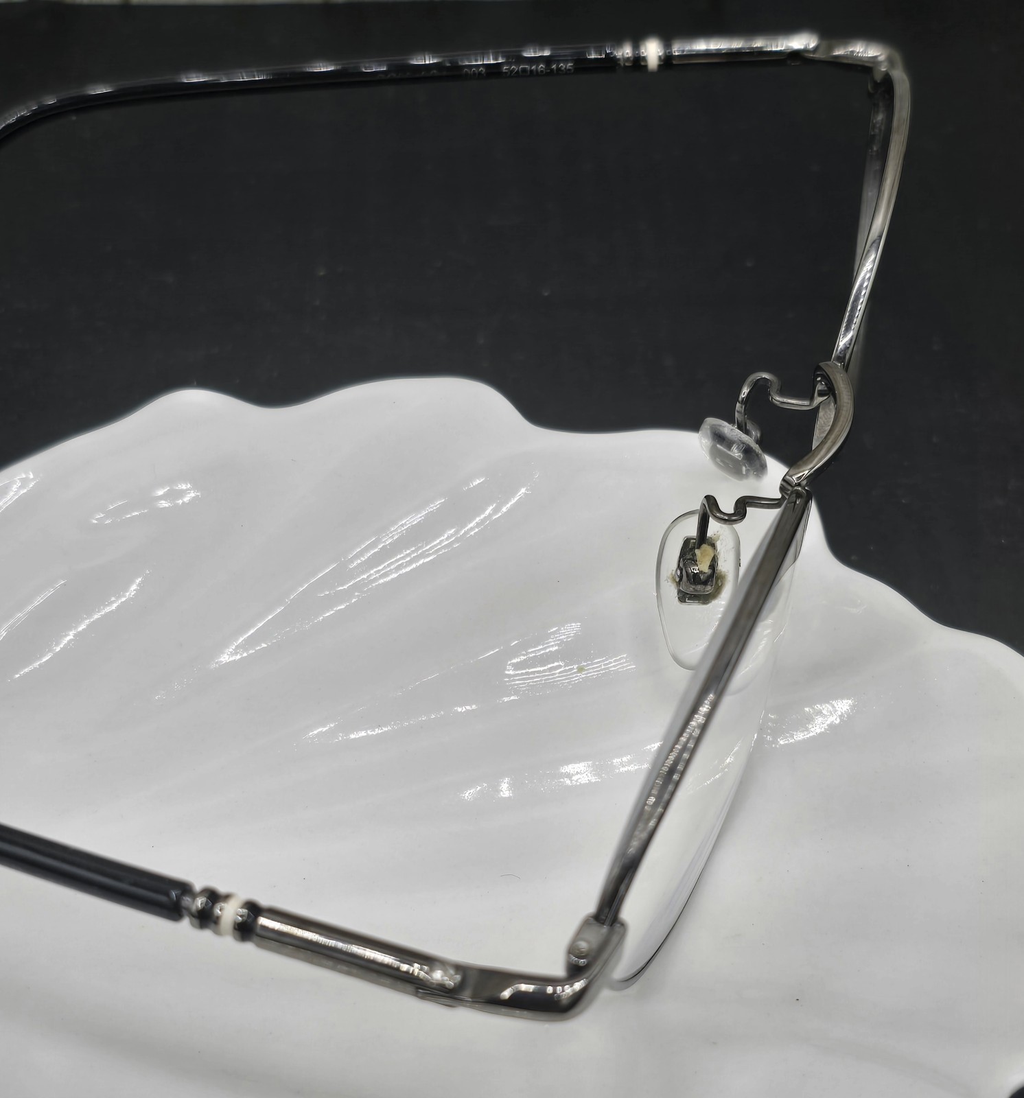 Gucci Eyeglasses Frames GG0949OJ 003 Black Silver & Case Oval Wire Rim 52-16-135