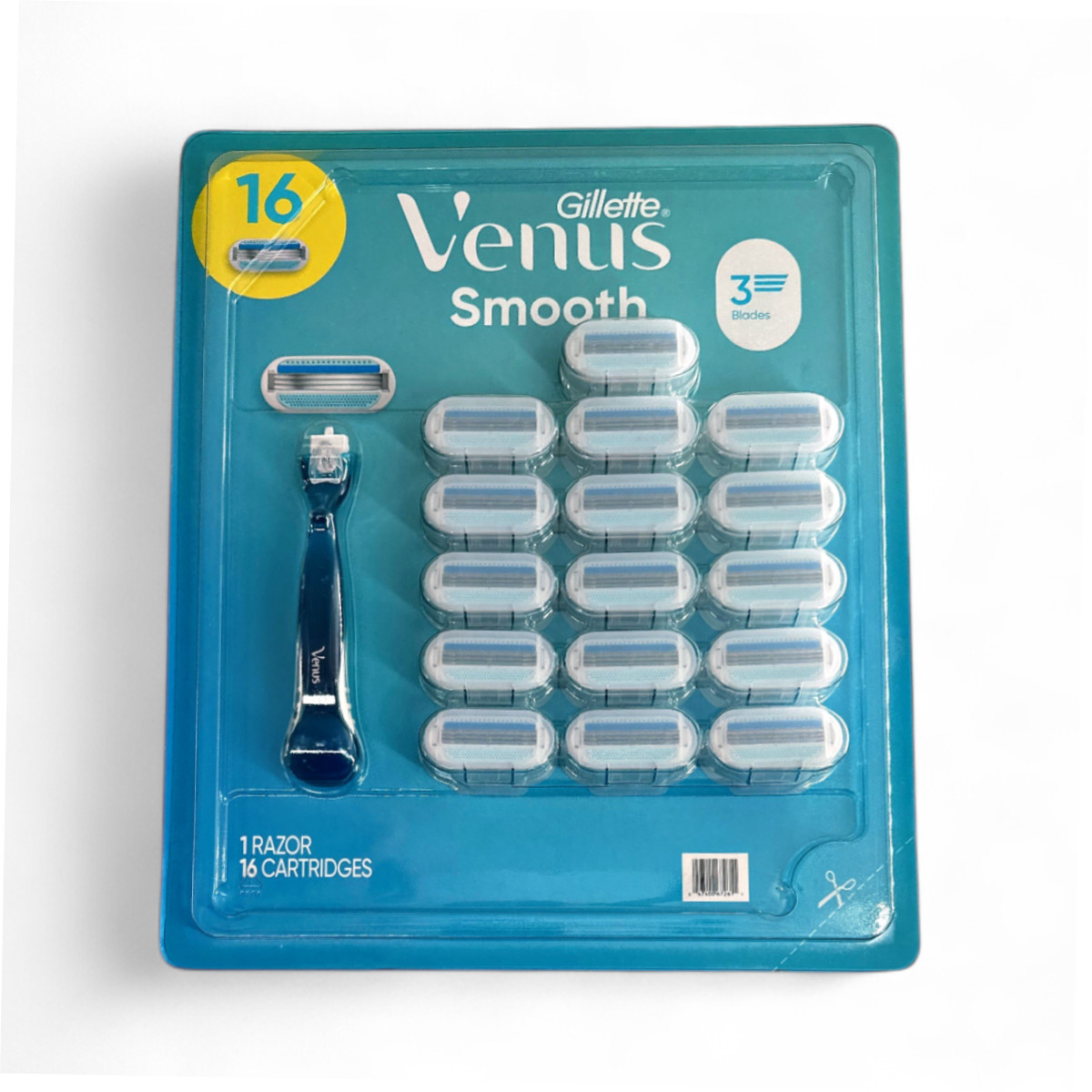 Gillette Venus Smooth Women’s Razor Handle + 16 Cartridges Value Pack