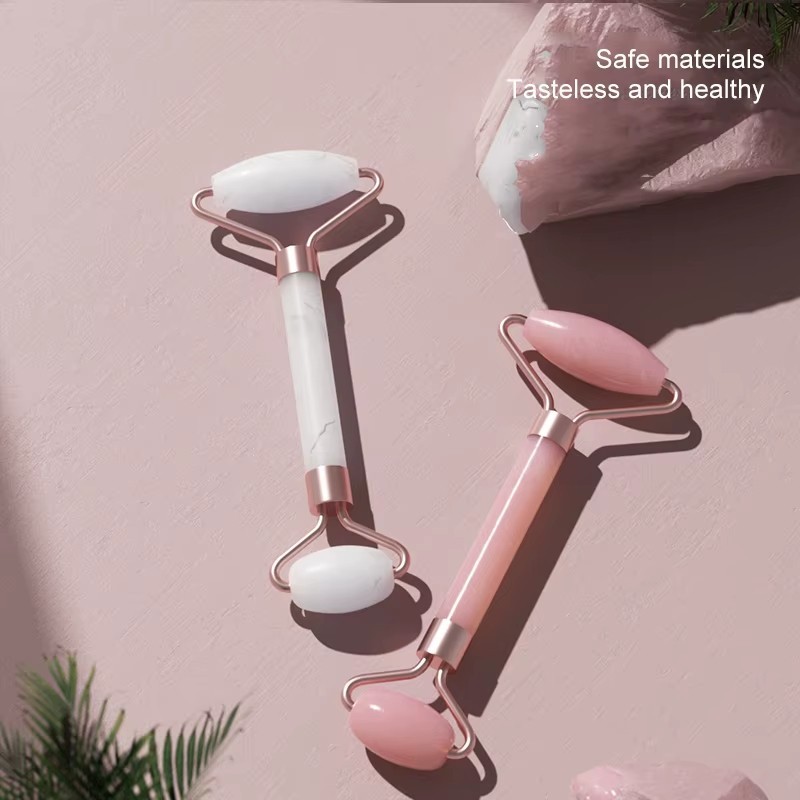 Resin Face Neck Massager Roller Gua Sha Board Facial Body Skincare Beauty Tool