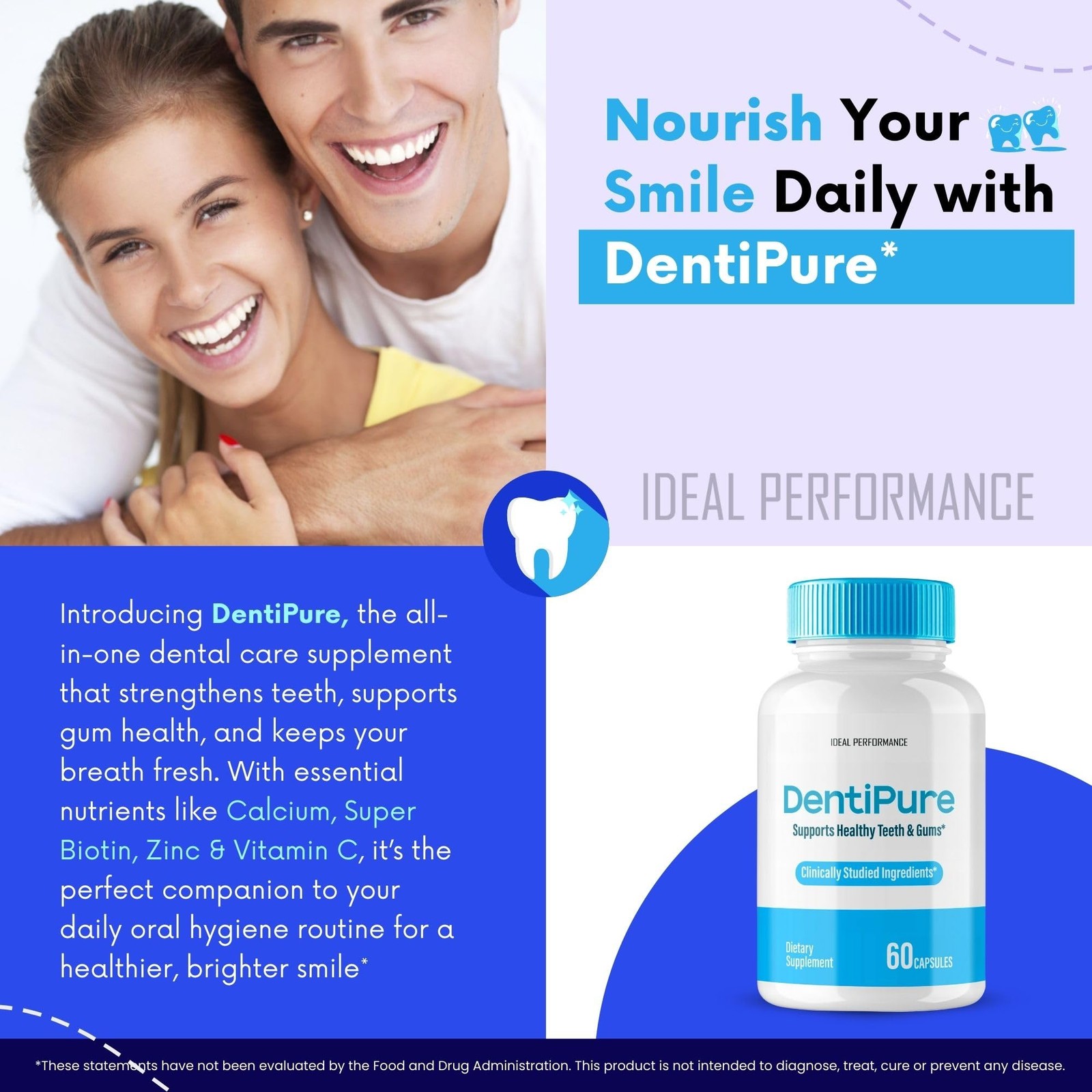 Dentipure General Wellness Supplement – 300 Capsules (5 Pack)