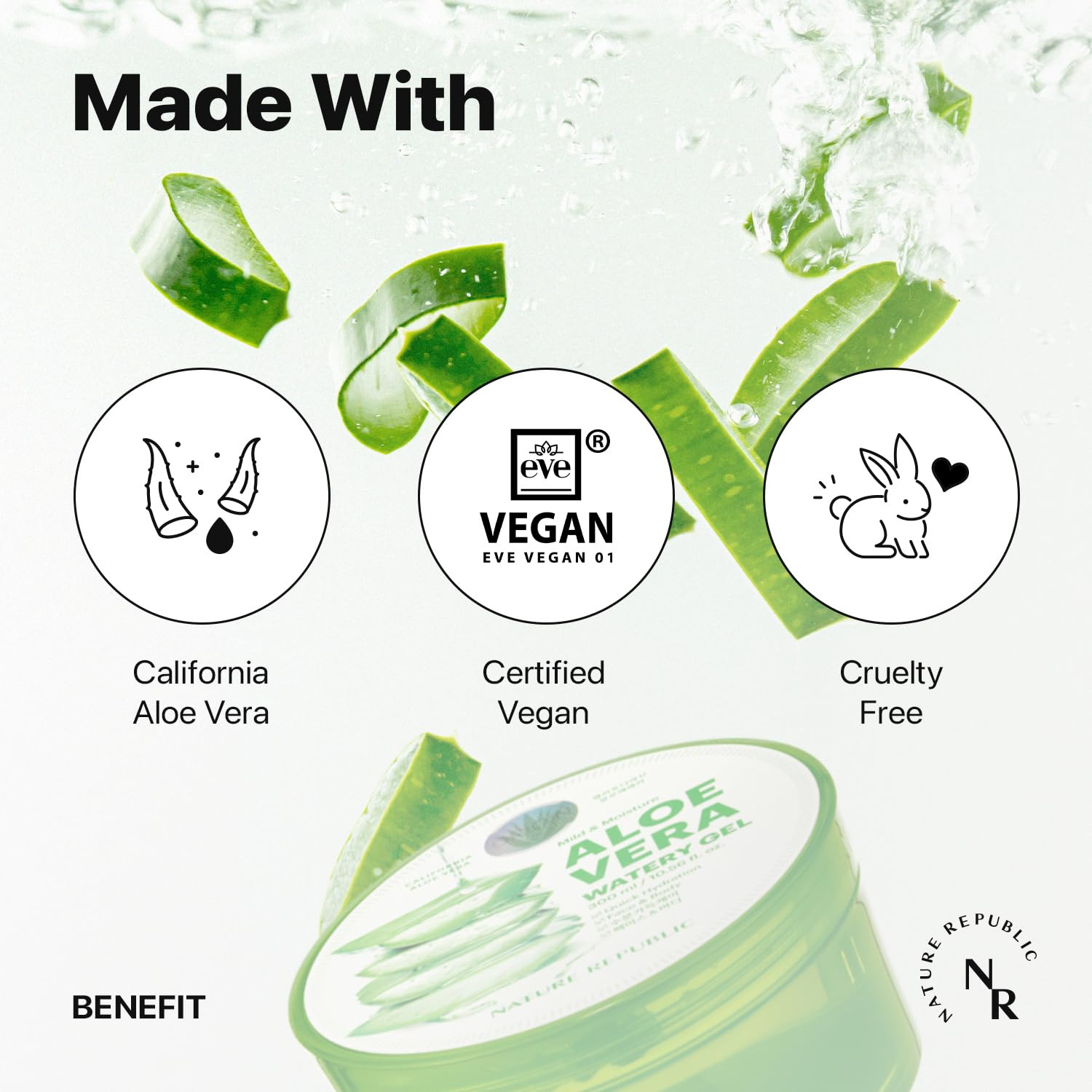 Mild & Moisture Aloe Vera Watery Gel (1 PCS) | Hydrating & Moisturizing, Fast-Ab