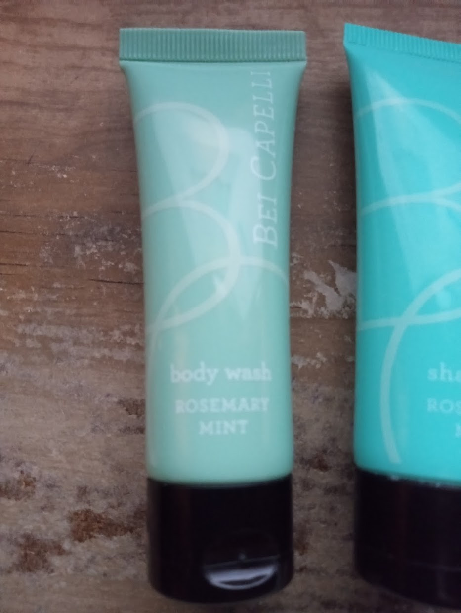 (Lot of 4) BEI CAPELLI Body Bar/Body Wash/Shampoo and Conditioner – Travel SZ