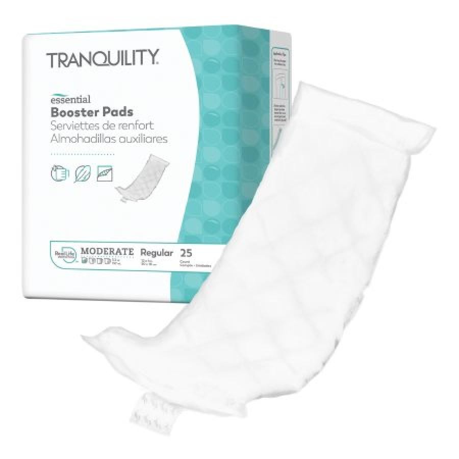 Tranquility Essential Booster Pads Adult Unisex 12″ Flow-Through Mod. Absorb 200