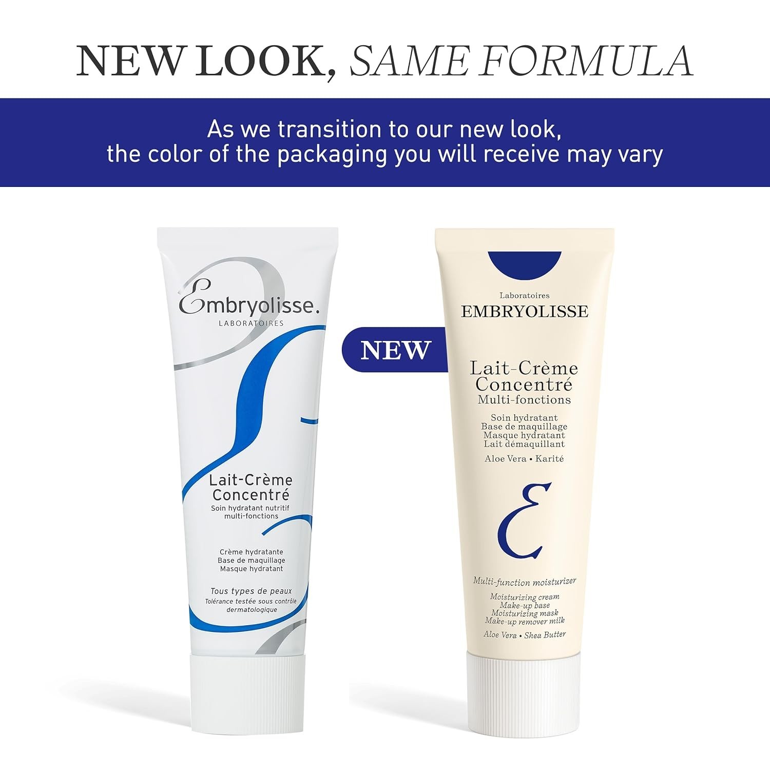 Embryolisse Lait-Crème Concentré, Face Cream & Makeup Primer 2.54 oz 75ml New