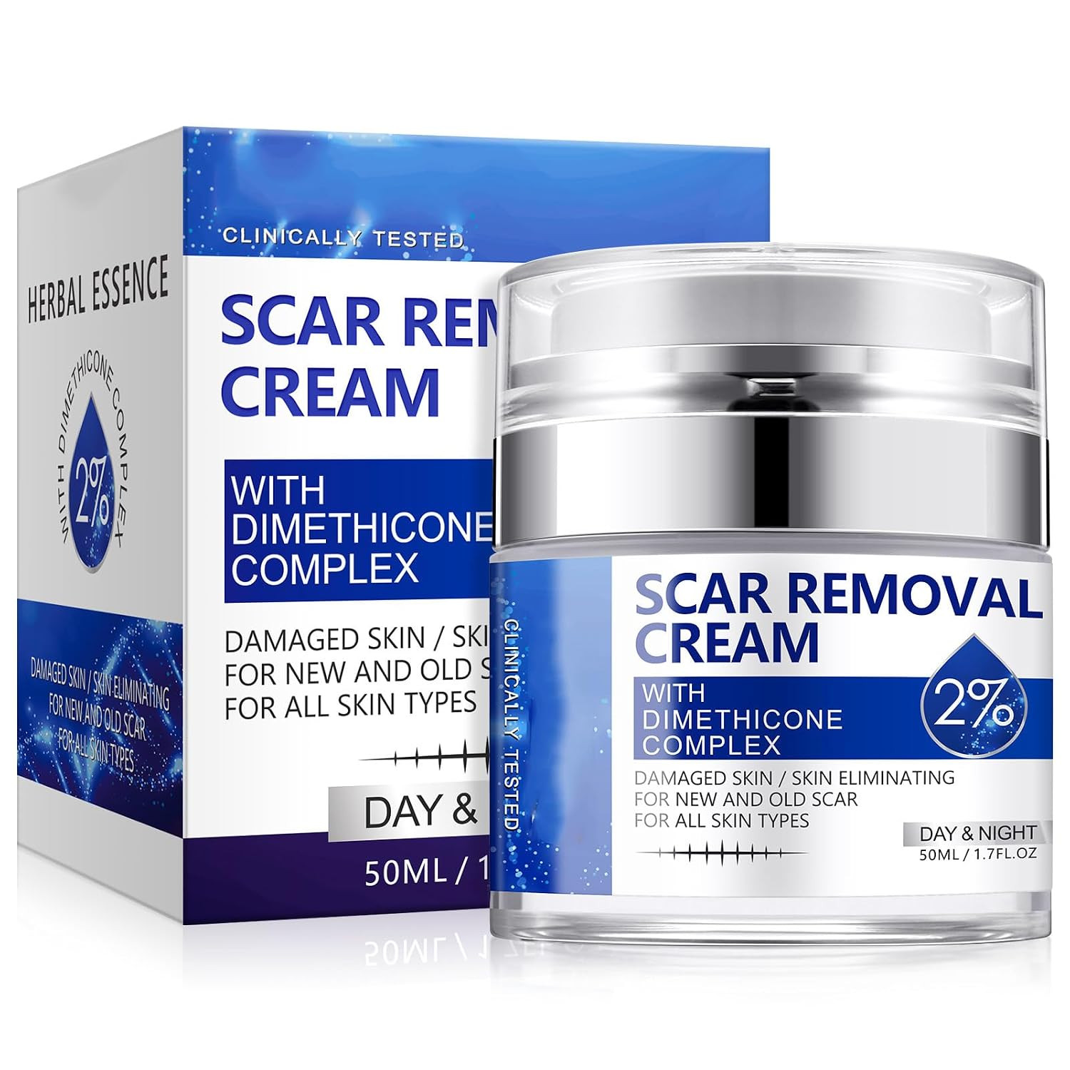 Scar Cream, Scar Removal Cream – Advanced Scar Cream for Surgical Scars, Acne Sc