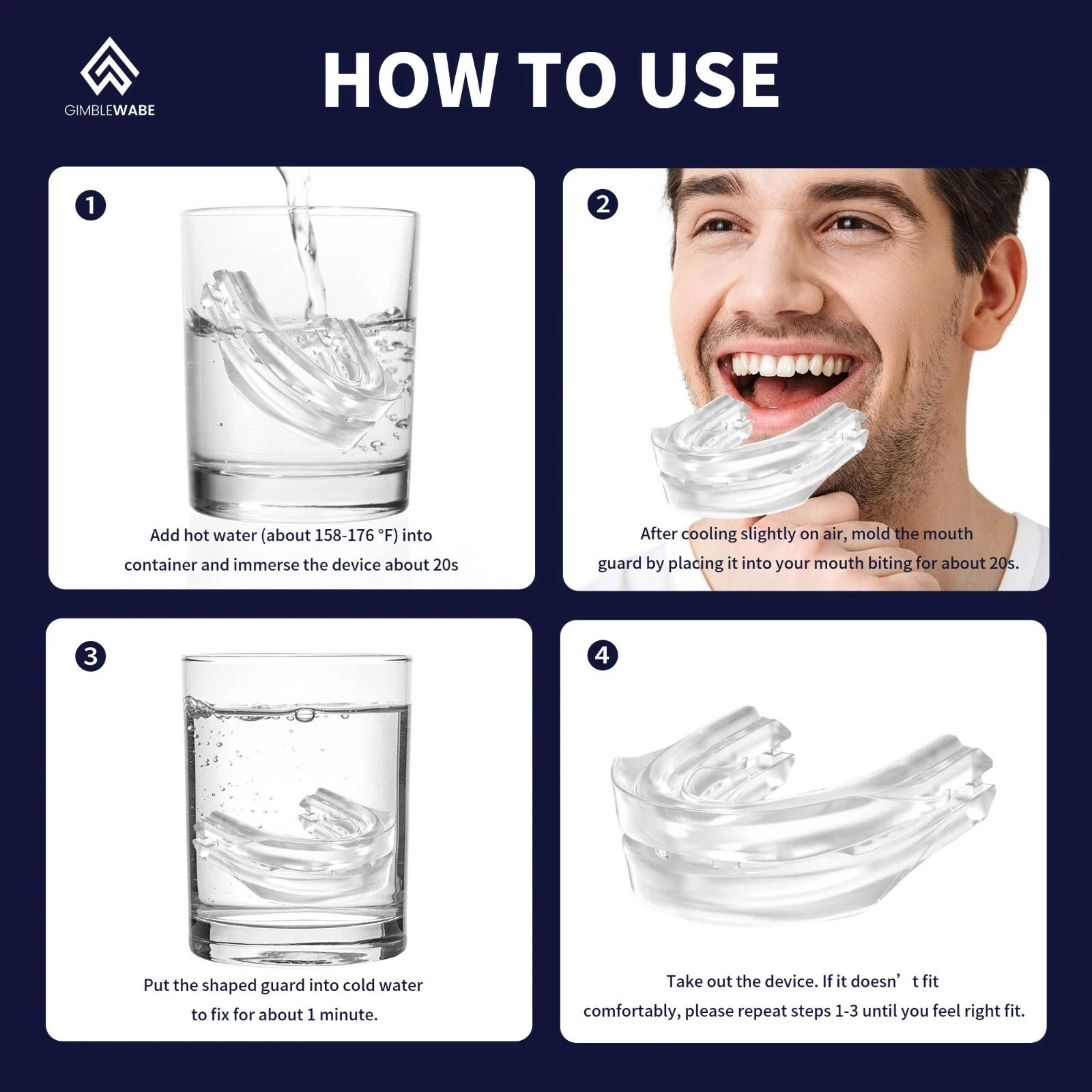 Sleep Aids Anti Snore Mouthpiece Mouth Guards Anti Bruxism Grinding