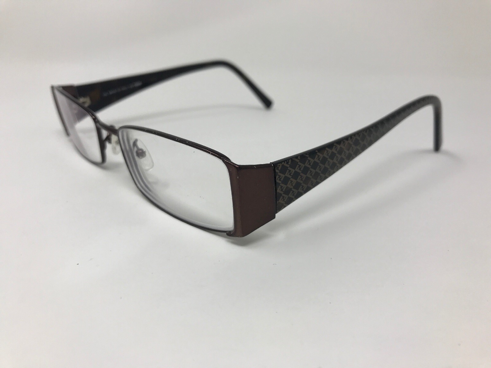 FENDI Designer Eyeglasses Italy F700 210 53-17-135 Dark Brown Polish UX87